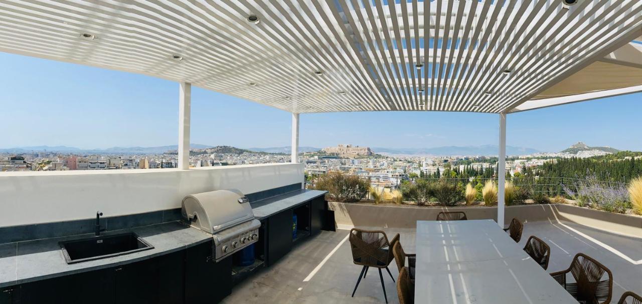 Acropolis Residence #Rooftop#360-Degree City Views #Unoblu أثينا المظهر الخارجي الصورة