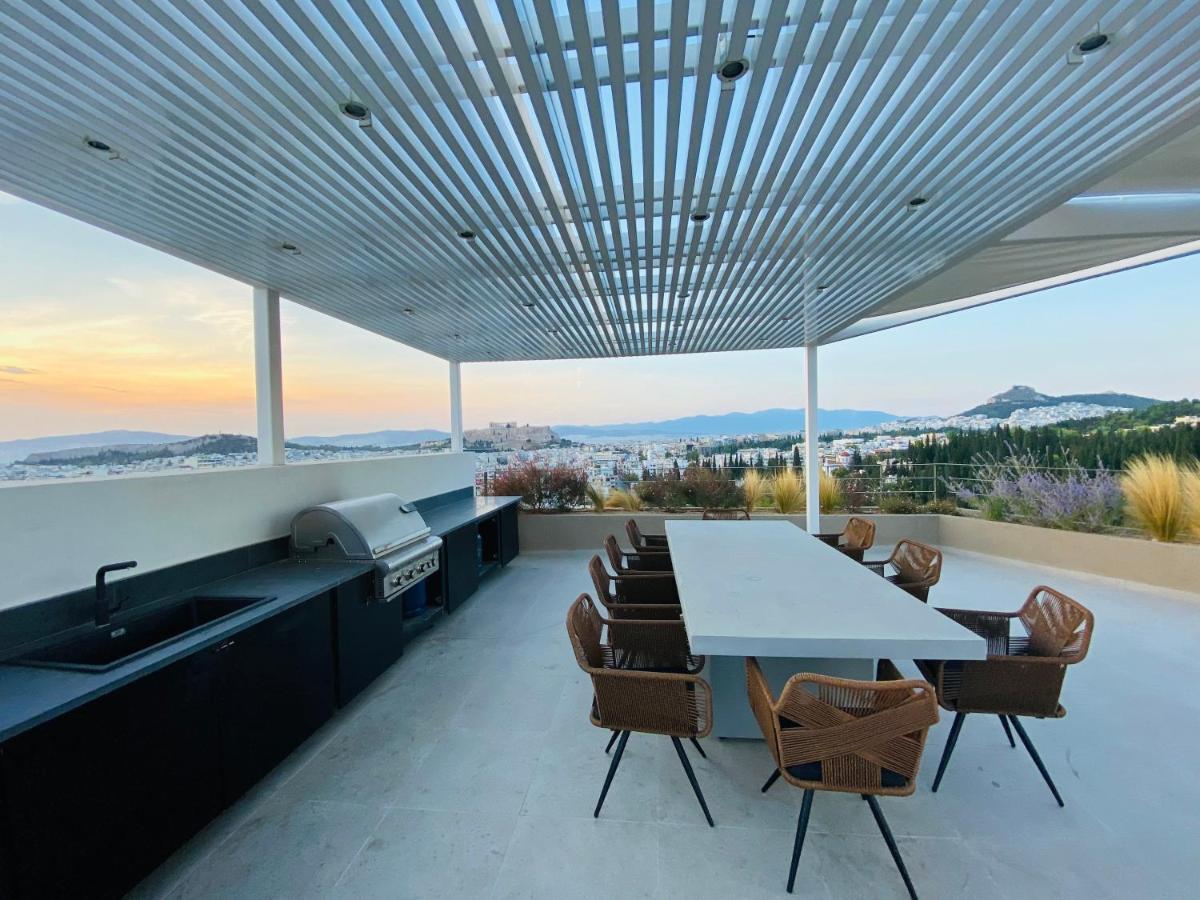 Acropolis Residence #Rooftop#360-Degree City Views #Unoblu أثينا المظهر الخارجي الصورة